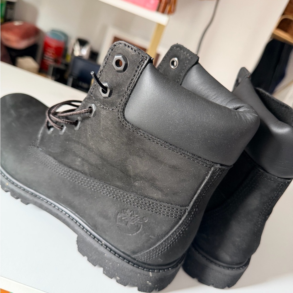 Timberland Black Lace-Up Waterproof Boots